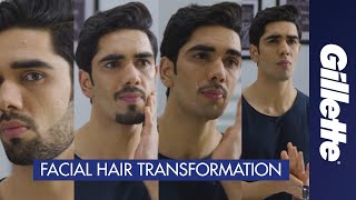 Facial Hairstyles for Men  Beard to Goatee to Moustache to Clean Shave  Gillette India [upl. by Finegan]