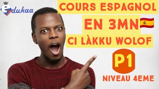 Edukaa cours espagnol niveau 4eme leçon N°1 [upl. by Sanjiv196]