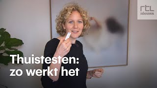 Zo werkt sneltest corona staafje in je neus uitslag na kwartier [upl. by Dorahs819]