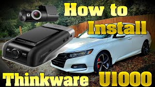 How to Install a Thinkware U1000 Dashcam [upl. by Ocinom]