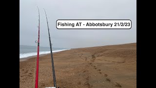 Fishing AT  Abbotsbury Chesil Beach  21 Feb 2023 A flurry of late fish save the day [upl. by Inavoig]