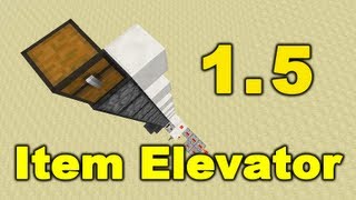 Minecraft Easy Item Elevator 151 [upl. by Audrie]