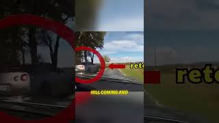 Nissan GTR Goes Airborne Onto A Roundabout dashcam badaccident NissanGTR [upl. by Winona]