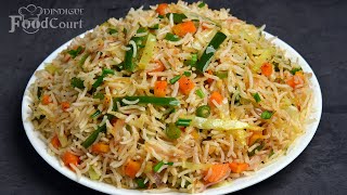 Veg Fried Rice Without Sauce Vegetable Fried Rice Recipe Easy Fried Rice [upl. by Gernhard]