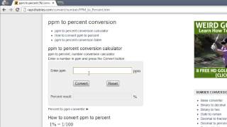 How to Convert PPM to Percent [upl. by Nerhtak]