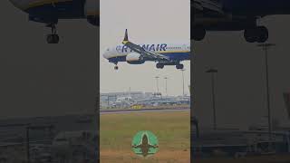 Boeing 737 Max Quick Landing at Lisbon Airport  Stunning Approach and Touchdown ✈️💙💛 [upl. by Ellesirg677]