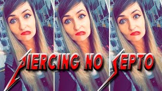 Tudo sobre piercing no septo Furando Aprendendo esconder e mau cheiro [upl. by Essirahs]