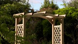 Zest 4 Leisure Venus Wide Wooden Garden Arch Pergola [upl. by Nasus]