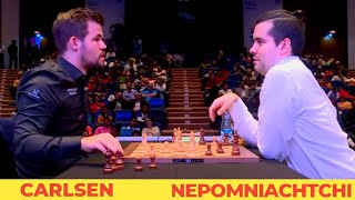 Magnus Carlsen 2847 vs Ian Nepomniachtchi 2789  World Rapid [upl. by Ammon]