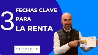 Fechas clave renta 2023 Criptomonedas [upl. by Ykceb692]