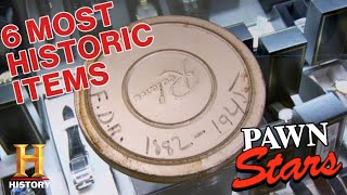 Pawn Stars All Time Historic Items 6 Amazing Pieces of American History  History [upl. by Asiat124]