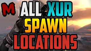 Destiny All Xurs Spawn Locations [upl. by Eihtak]