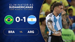 BRASIL vs ARGENTINA 01  RESUMEN  ELIMINATORIAS SUDAMERICANAS  FECHA 6 [upl. by Yort649]