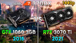 Benchmark l GTX 1060 3GB vs RTX 3070 Ti in 1440p with Ryzen 7 3700X  Test in 10 Games [upl. by Rattan836]