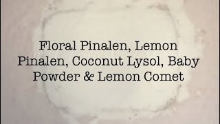 Floral amp Lemon Pinalen Lysol Baby Powder amp Lemon Comet [upl. by Imoyn]