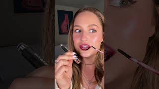 Full lips with peel off lipstick sacheu peeloffmakeup makeup shorts youtube youtubeshorts [upl. by Essirehs]