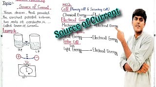 Source of Current class 12 Physics Chapter 13Current ElectricityRao Faisal Riaz [upl. by Barren485]