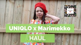 WHAT THE HAUL  Uniqlo x Marimekko Haul [upl. by Ymmak]