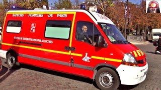 Brigade des Sapeurs Pompiers de Paris BSPP VSAV Compilation Sirène  Paris Ambulance French Sirens [upl. by Enialehs589]