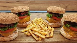 Best homemade classic burger recipe Рецепт классического домашнего бургера [upl. by Flavia542]