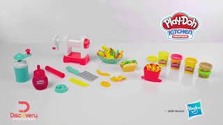 Play Doh Máquina de espirales fritas  HASBRO F1320 [upl. by Mcneil357]