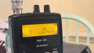 WWV 25000 MHz AM Heard On Pro135 Handheld Scanner Indoors With 51 Inch CB Antenna 2 Sept 2024 [upl. by Stewardson]