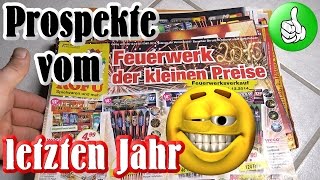 Silvester Vorfreude  Feuerwerk Prospekte vom letzten Jahr [upl. by Enyawed]