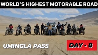 WORLDS HIGHEST MOTORABLE ROAD  UMINGLA PASS  LADAKH SERIES DAY 8  SHIVAM KHURANA VLOGS [upl. by Gilliette]