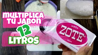 Como hacer rendir tú jabón ZOTE para lavadora 😎 de 400g a 12 litros [upl. by Seys]