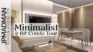 2BR Minimalist Condo Tour  DMCI 50 SQM Condo Renovation  Maple Place  Architectural Interiors [upl. by Granniah]