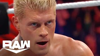 Cody Rhodes Finishes His Story with Shinsuke Nakamura  WWE Raw Highlights 1824  WWE on USA [upl. by Ahsaz]