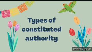 Constituted Authority [upl. by Barby]