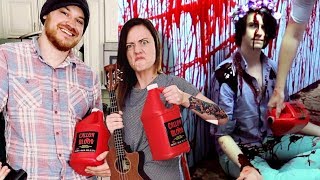 Ten Gallons of Fake Blood making of Sunday Uke Group [upl. by Lleder]