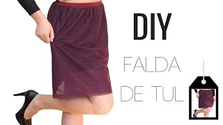 FALDA DE TUL FÁCIL TUTORIAL DIY [upl. by Milson]