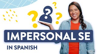 The Impersonal Se in Spanish [upl. by Suolhcin]