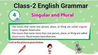 English Grammar for Kids Singular and Plural Nouns [upl. by Devine338]