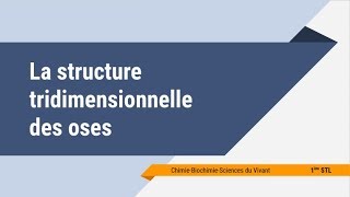 La structure tridimensionnelle des oses [upl. by Ddat]