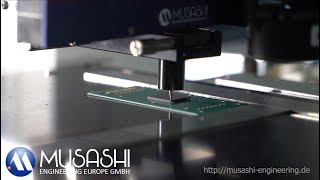 Underfill and Sidefill process with Musashi SuperHiJet [upl. by Yolande]