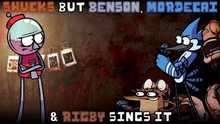 Shucks v2 but Benson Mordecai amp Rigby sings it  FNF Jeffys Endless Aethos covers [upl. by Nyrroc]