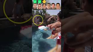 Neymar VS Lehmann VS Firmino VS Yilmaz VS Messi VS Ronaldo Fantastic Water Swimming Moments😱 [upl. by Madoc]