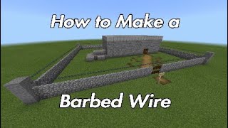 How to Make a Barbed Wire Minecraft [upl. by Nyrhtak]