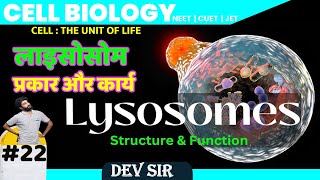 LYSOSOME Type amp Function Class 11NEET cell  The unit of life Chapter 8 by Dev sir guruwani [upl. by Egreog412]