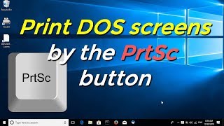 Print DOS screens by the PrtSc keyboard button [upl. by Quin9]