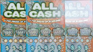 NEW AUGUST 2024 ALL CASH PA LOTTERY 20 TICKET 3 TICKETS 60 lottery palottery scratch winner [upl. by Haff203]