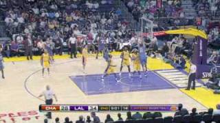 Lakers vs Bobcats preseason 2009 [upl. by Nielson]