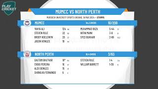 WASTCA  1st Grade  Semi Final 1  MUMCC v North Perth  Day 1 [upl. by Lieno313]