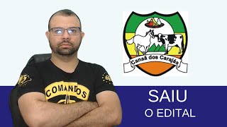 SAIU O EDITAL DO CONCURSO DA PREFEITURA DE CANAÃ DOS CARAJAS 2024 [upl. by Llehcnom]