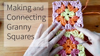 Making and connecting Granny Squares [upl. by Attennek]