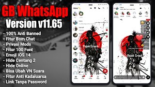 WAJIB COBA🔥 WA M0D Terbaru 2021  GB WhatsApp v1165 Fitur keren B0M Chat [upl. by Aoniak187]