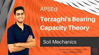 Terzaghis Bearing Capacity Theory  Soil Mechanics [upl. by Connelley]